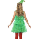 Christmas Tree Costume Adult Green Red Dress Hat 2