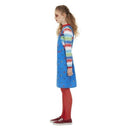 Chucky Costume Licensed Child Blue Dress Matching Multi Coloured Top 3