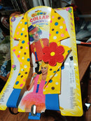 Circus Clown Suspenders Accessory with  Flower Pin 3