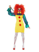 Classic Horror Clown Lady Costume Adult Multi 1