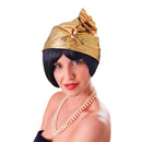 Cloche Hat Gold Womans 1920s Headpiece 1