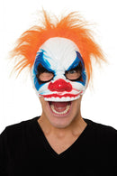 Clown Mask Half Face Orange Hair Glasses Frame 1