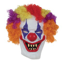 Clown Mask With Hair Rubber Masks Unisex 1