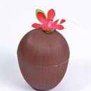 Coconut Cup Flower + Straw Costume Costume Accessory 1
