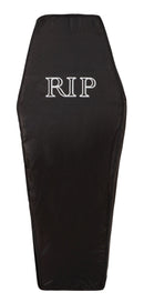 Coffin Black Foldable Halloween Prop 153cm 1