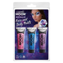 Cosmic Moon Metallic Face and Body Paint 3 Pack Clamshell 12ml Costume Make Up 6