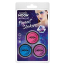 Cosmic Moon Metallic Pigment Glitter Shakers 5g 3 Colour Pack Costume Make Up 3