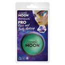 Cosmic Moon Metallic Pro Face Paint Cake Pots Clamshell 36g Costume Make Up 3