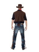 Cowboy Costume Adult Wild West Brown 4