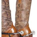Cowboy Spurs Adult Silver Black Straps 2