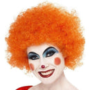 Crazy Clown Wig Orange Curly Afro Adult Costume Accessory 2