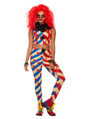 Creepy Clown Costume Ladies Horror Circus 2
