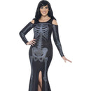 Curves Skeleton Costume Adult Black 1