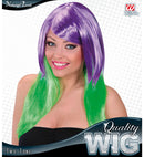 Purple/Green Bicolor Wig In Box