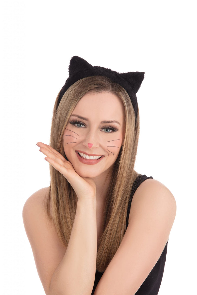 Cat Ears Black Fur Instant Disguise Unisex_1 DS044