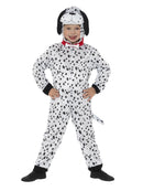 Dalmatian Costume Kids Black White Hooded Jumpsuit Tail 4