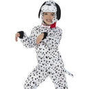 Dalmatian Costume Kids Black White Hooded Jumpsuit Tail 1