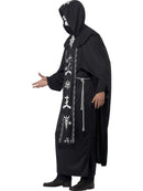 Dark Arts Ritual Costume Adult One Size Black Hooded Robe Belt 2