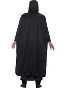Dark Arts Ritual Costume Adult One Size Black Hooded Robe Belt 3