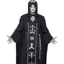 Dark Arts Ritual Costume Adult One Size Black Hooded Robe Belt 1