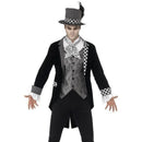 Dark Hatter Costume Adult Black Checkered Outfit 4