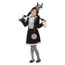 Dark Mad Hatter Costume Girls Wonderland Dress 1