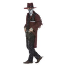 Dark Spirit Western Cowboy Deluxe Costume Adult Burgundy 3