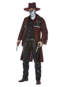 Dark Spirit Western Cowboy Deluxe Costume Adult Burgundy 4