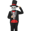 Day Of The Dead Boy Costume Kids Black 1