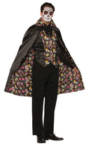 Day Of The Dead Cape Adult Costume Male 1
