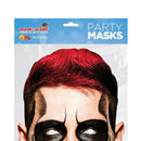 Day Of The Dead Card Mask Red Hair Plastic Masks Cardboard Masks 1