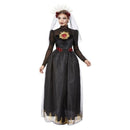 Day Of The Dead Sacred Heart Bride Deluxe Costume Adult Black 1