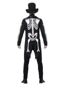 Day Of The Dead Senor Skeleton Costume Adult Black 4
