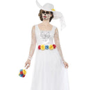 Day Of The Dead Skeleton Bride Costume Adult White 1