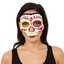 Day of The Dead Mask Painted Skull on Elastic Strap 1
