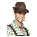 Bavarian Brown Trenker Hat with Feathers 2