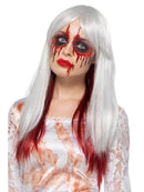 Deluxe Blood Drip Ombre Wig Adult White Red 1