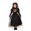 Deluxe Day Of The Dead Sacred Heart Bride Costume Black 1