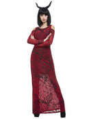 Deluxe Devil Ladies Costume Red Dress 2