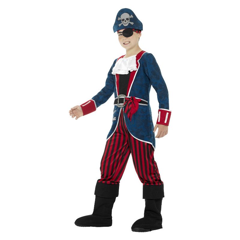 Deluxe Pirate Captain Costume Blue & Red Child_3