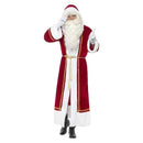 Santa Cloak Deluxe Adult Red with White Trim 1