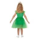 St Patricks Day Glitter Fairy Costume Child Green Irish Dress and Crown 2