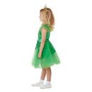 St Patricks Day Glitter Fairy Costume Child Green Irish Dress and Crown 3