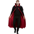 Deluxe Vampire Cape Black Velour Red Lining 1