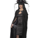 Black Deluxe Adult Witch Cape Costume Accessory 1