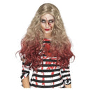 Deluxe Zombie Blood Drip Wig Adult Blonde Red 2