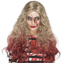 Deluxe Zombie Blood Drip Wig Adult Blonde Red 1