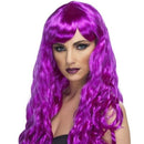 Desire Wig Adult Purple Long Curly with Fringe Fantasy Costume Accessory 2