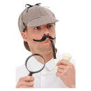 Detective Kit Adult Sherlock Holmes Hat Pipe Magnifying Glass 1