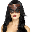 Devil Mask Latex Womens Masquerade Red 1